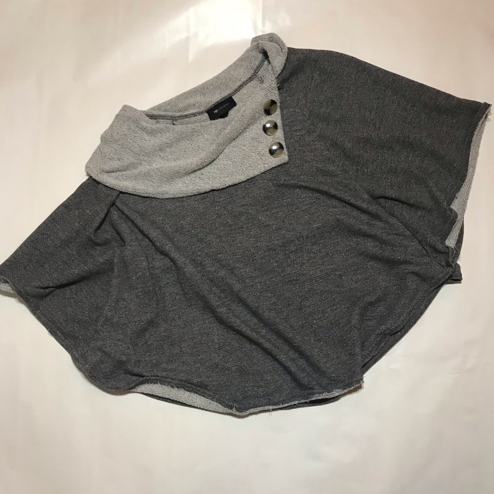 Gray poncho!